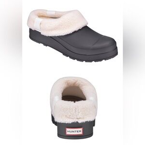 NIB NWT HUNTER WOMEN'S PLAY INSULATED CLOG - BLACK 10